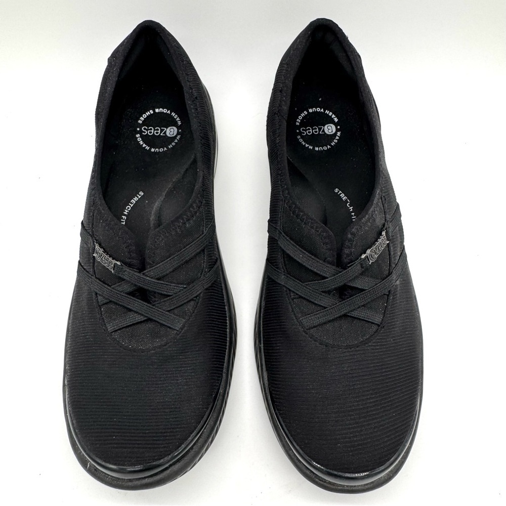 Bzees Black comfort ballet shoes Niche Slip On